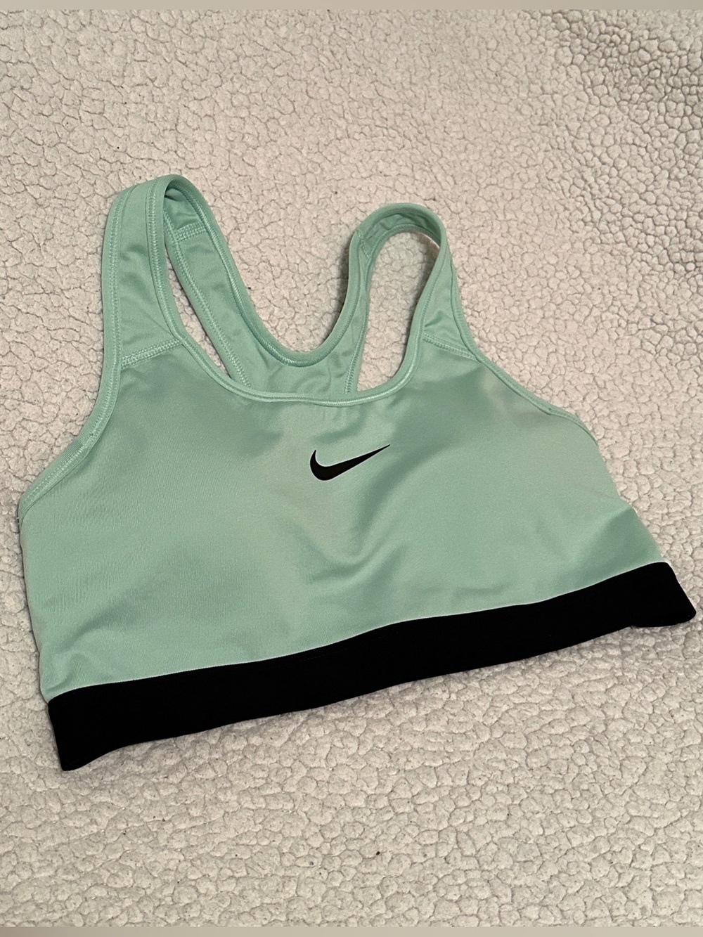 Nike Mint Green Sports Bra with Black Underband
